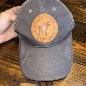Colorado Est. 1876 Leather Patch Gray Mesh Back SnapBack Trucker Uluru One Size